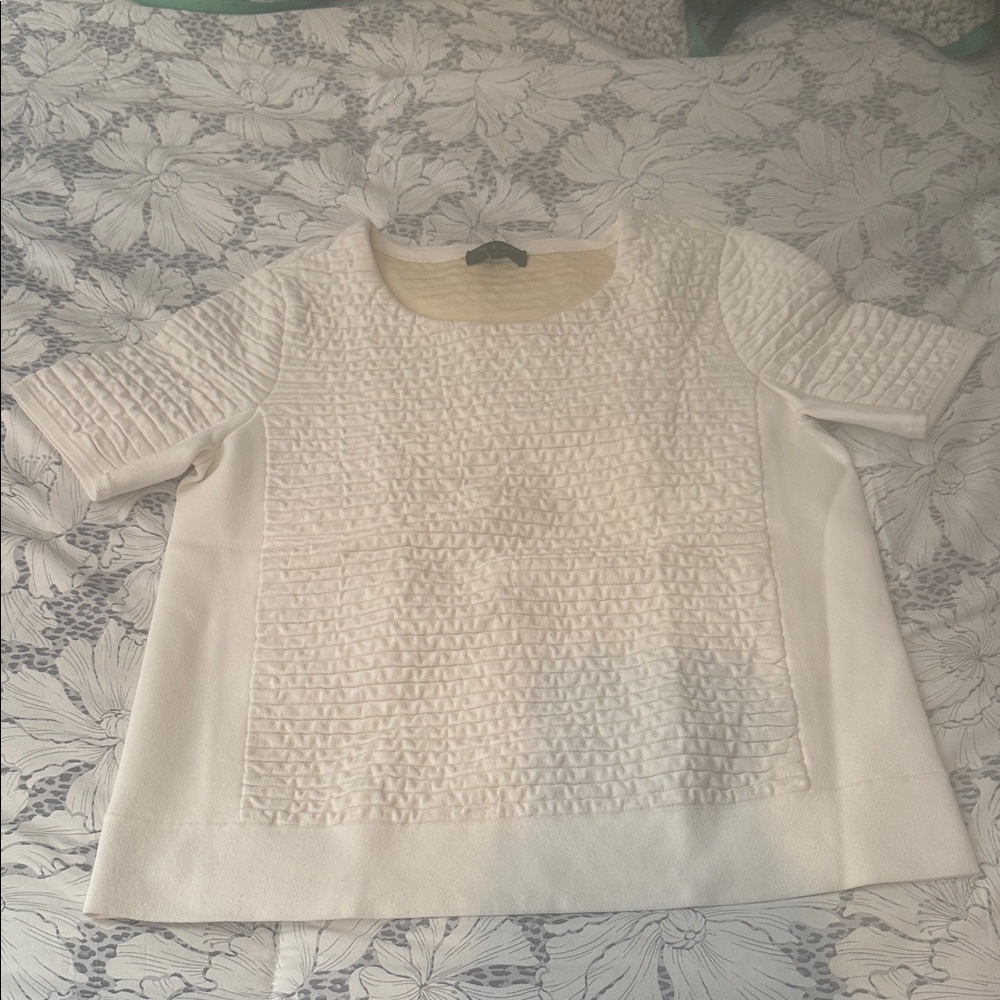 Rag & Bone Elegant White Vonda Textured Women's Top